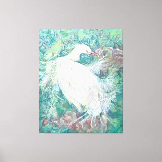 Koka: The Radiant Heron キャンバスプリント (正面)