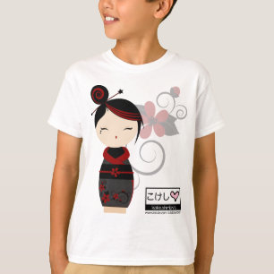 Kokeshiのゴシック様式子供のティー Tシャツ
