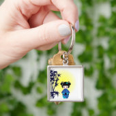 Kokeshiの人形およびタケ キーホルダー (手)