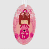 Kokeshiの人形の装飾 オーナメント (正面)