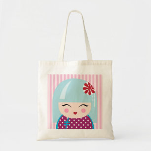 Kokeshiの女の子のトートバック トートバッグ