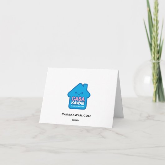 Kokeshiの女の子 カード (裏面)