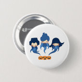 Kokeshiの幽霊 缶バッジ (正面&裏面)