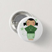 Kokeshiの星Pin 缶バッジ (正面&裏面)