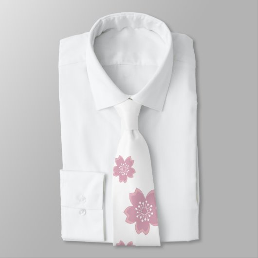 Kokeshiの桜のタイ ネクタイ (タイ)
