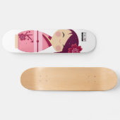 Kokeshiの桜Sk8board スケートボード (横)