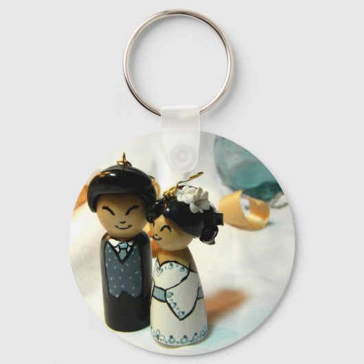 Kokeshiの結婚式I キーホルダー (正面)
