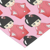 kokeshi doll pattern  ミディアムテーブルランナー (コーナー)