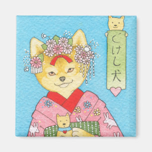 Kokeshi Inuの磁石 マグネット