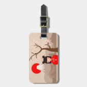 Kokeshi - Japanese Doll ラゲッジタグ (正面縦)