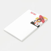 KOKESHI LOVE  Chow dog furoshiki valentine ポストイット (アングル)