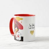 KOKESHI LOVE  Chow dog heart  マグカップ (正面左)