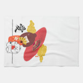 KOKESHI LOVE  Chow dog heart Kitchen Towels キッチンタオル (横)