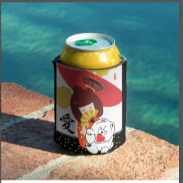 KOKESHI LOVE  Chow dog heart Kitchen Towels 缶クーラー