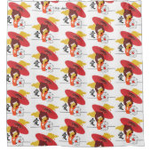 KOKESHI LOVE  Chow Valentine  シャワーカーテン (正面)