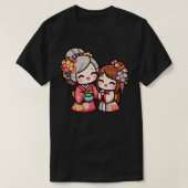 Kokeshis母が娘を導く光 Tシャツ (デザイン正面)