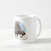 Kokoゴリラの身に着けている王冠 コーヒーマグカップ (正面右)