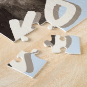 Kokoゴリラの身に着けている王冠 ジグソーパズル (側面)