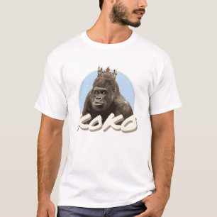 Kokoゴリラの身に着けている王冠 Tシャツ