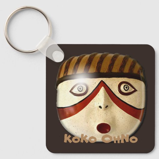 KoKo OhNo - Zuni Kachina Mask – 匂いマスカー キーホルダー (正面)