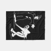 Koko The Clown Ghost Magic Dance  フリースブランケット (正面(横))