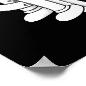 Koko The Clown Ghost Twisty Blackwork  ポスター (角)