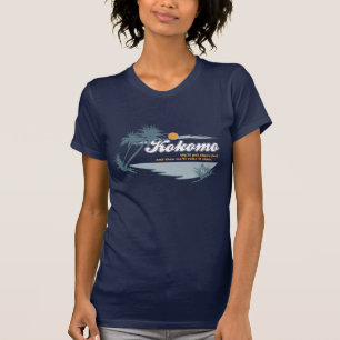 Kokomo 80sのレトロの大衆文化の写実的な暗闇 tシャツ