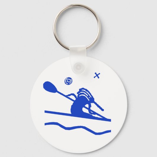 Kokopeli Kayak Paddler Keychain キーホルダー (正面)