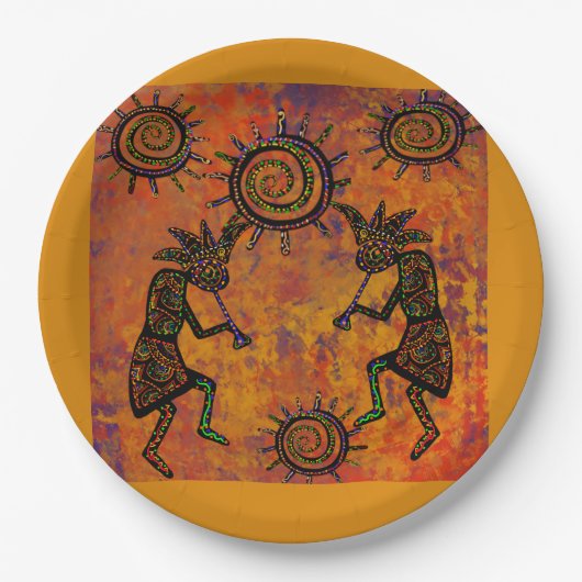 Kokopelli Art  ペーパープレート (正面)