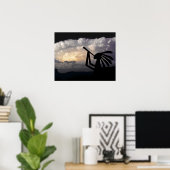 Kokopelli Brings Rain Print ポスター (ホームオフィス)