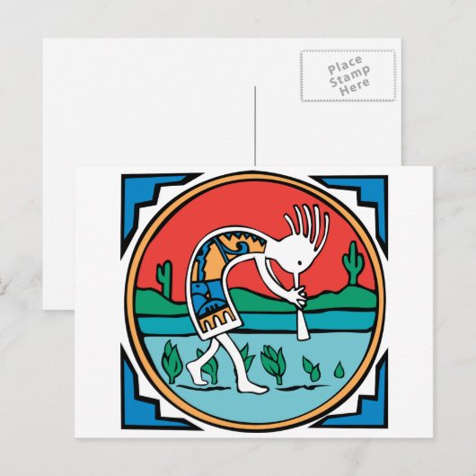 Kokopelli Color ポストカード (正面/裏面)