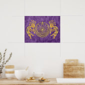 KOKOPELLI / MAN IN THE MAZE gold + your ideas ポスター (キッチン)