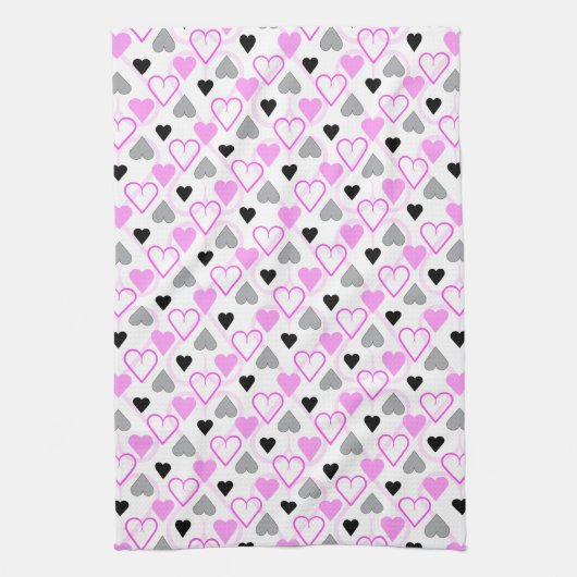 Kökshandduk Heart キッチンタオル (縦)