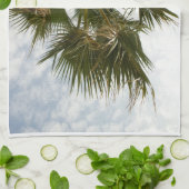 Kökshandduk med palmtryck – foto från Kroatien キッチンタオル (折り畳み)