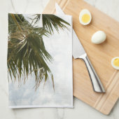 Kökshandduk med palmtryck – foto från Kroatien キッチンタオル (四つ折り)