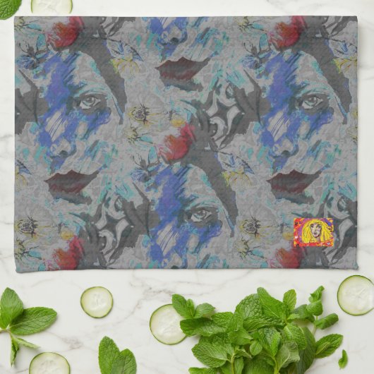 Kökshandduk Sarah Rubellite  キッチンタオル (折り畳み)