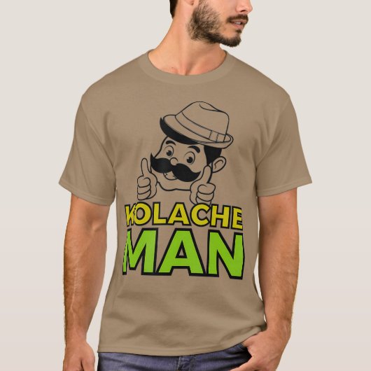 Kolache Man Czech Slovak Pastry中央ヨーロッパ Tシャツ (正面)