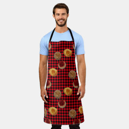 Kolache Trio on Buffalo Checkedエプロン エプロン