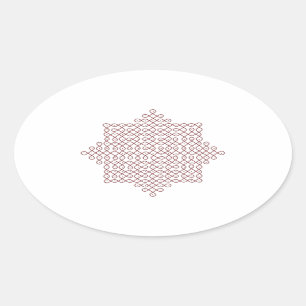 Kolam Art#1 楕円形シール