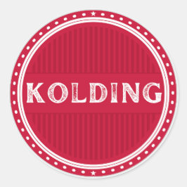 Kolding City Pride Emblem – Danish Identity ラウンドシール