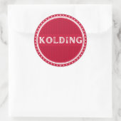 Kolding City Pride Emblem – Danish Identity ラウンドシール (バッグ)