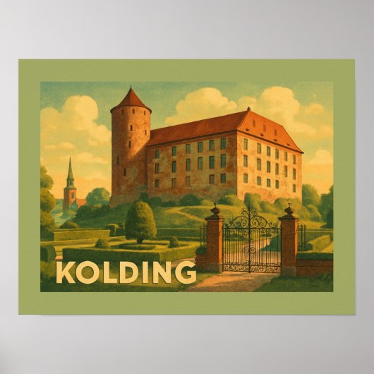 Kolding Denmark Castle ポスター (正面)