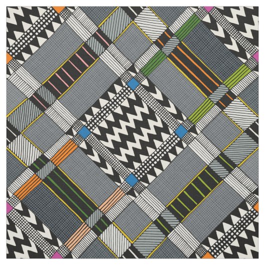 KOLLAチェック対角線 ファブリック (見本)