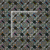 KOLLAチェック対角線 ファブリック (タイル)