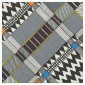 KOLLAチェック対角線 ファブリック (クローズアップ)