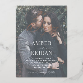 Kolly There Shades – 写真結婚の 箔招待状