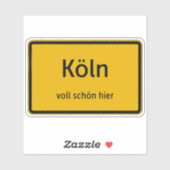 Köln Aufkleber Sticker Autoaufkleber シール (シート)