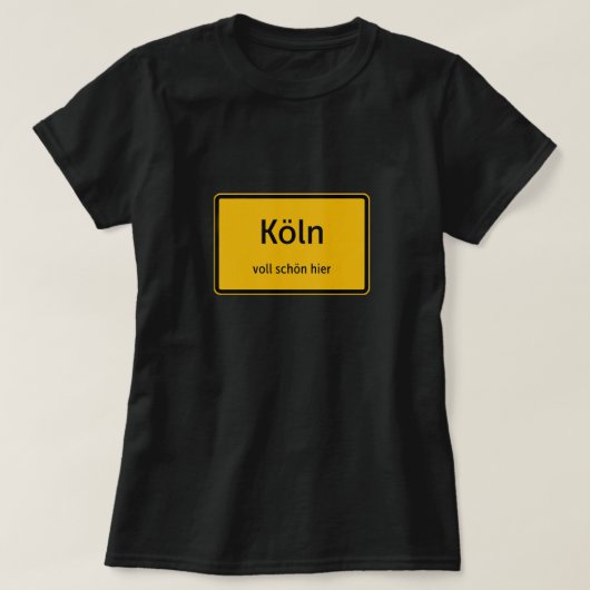 Köln Damen Frauen T-Shirt Tshirt Shirt Tシャツ (デザイン正面)