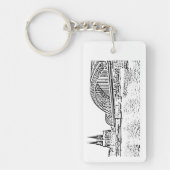 Köln Panorama mit Kölner Dom Schlüsselanhänger キーホルダー (正面)