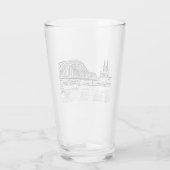 Köln Panorama mit Kölner Dom Trinkglas タンブラーグラス (裏面)
